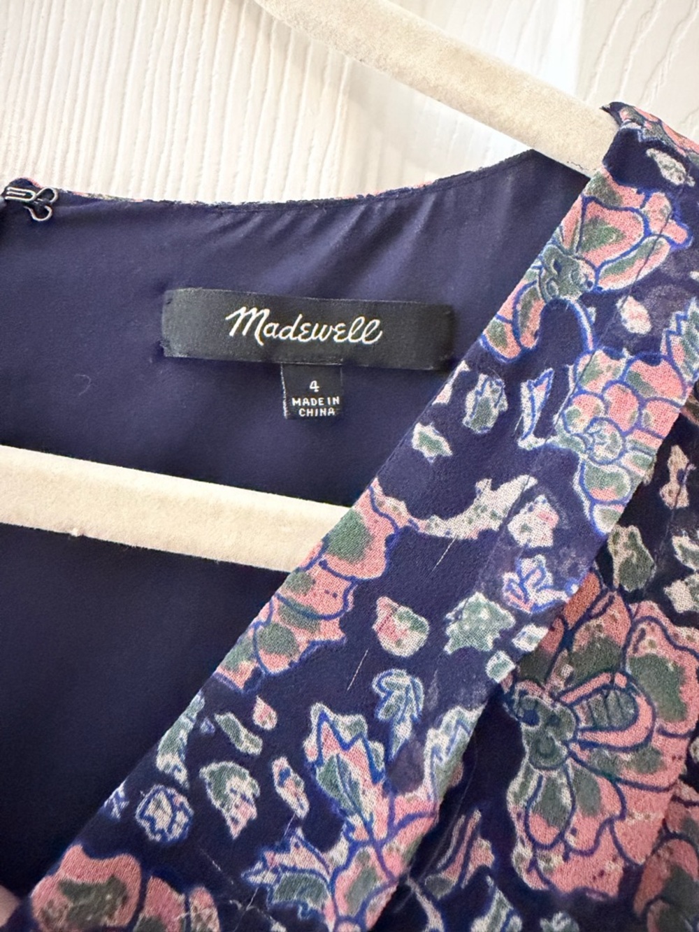 Madewell floral mini dress sz 4 - Picture 2 of 9